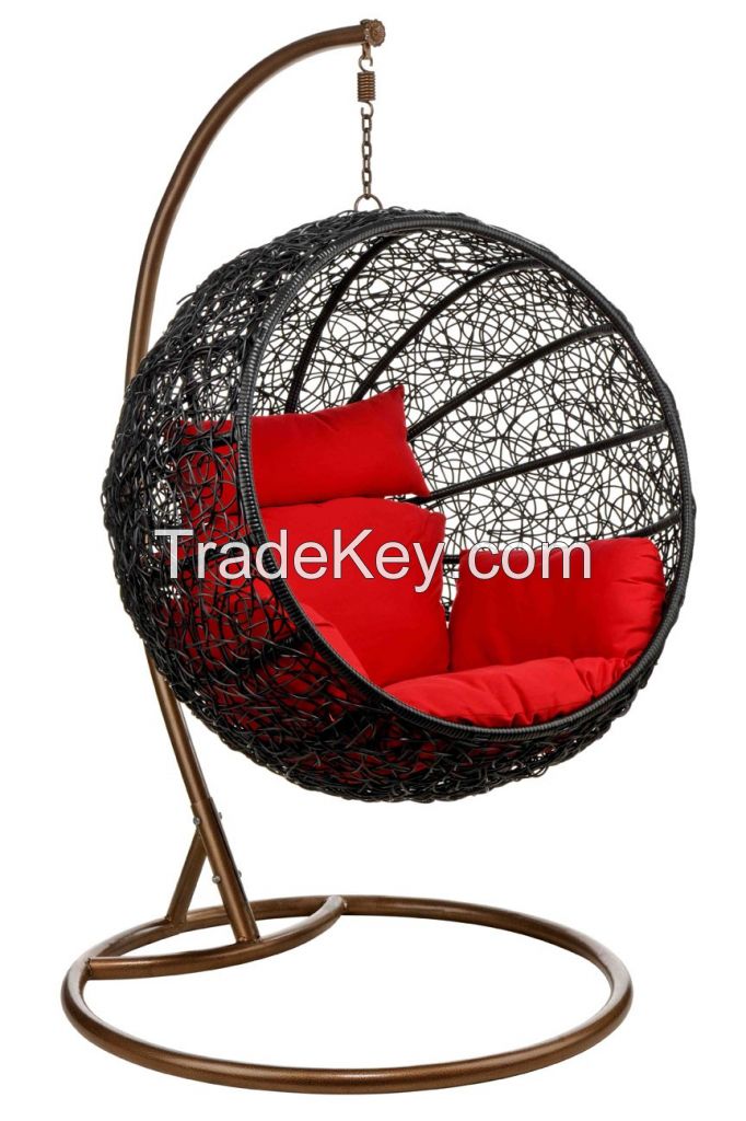 Poly rattan ourdoor furniture swing chair