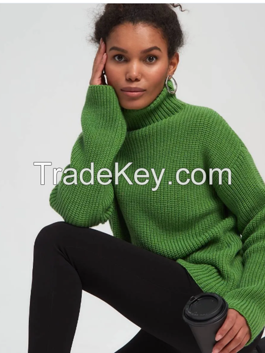 DELMA Women's Sweater green