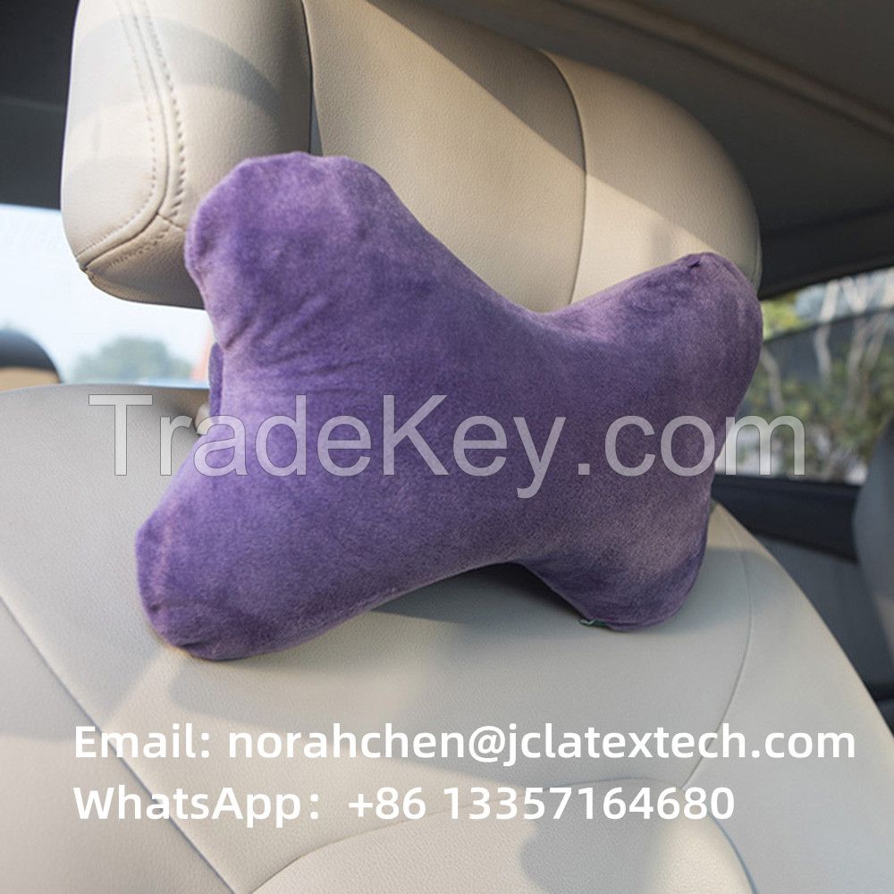 neck supported latex pillow for car use