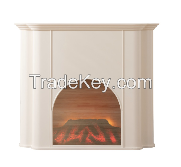 Nash fireplace console cream