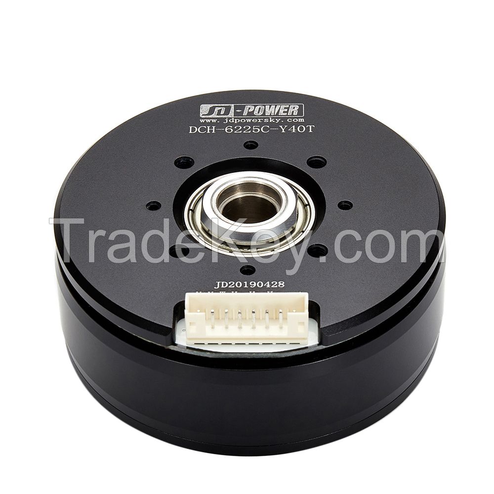 High quality JD-power DCH-6225C flat brushless hollow shaft brushless motor with hall sensor