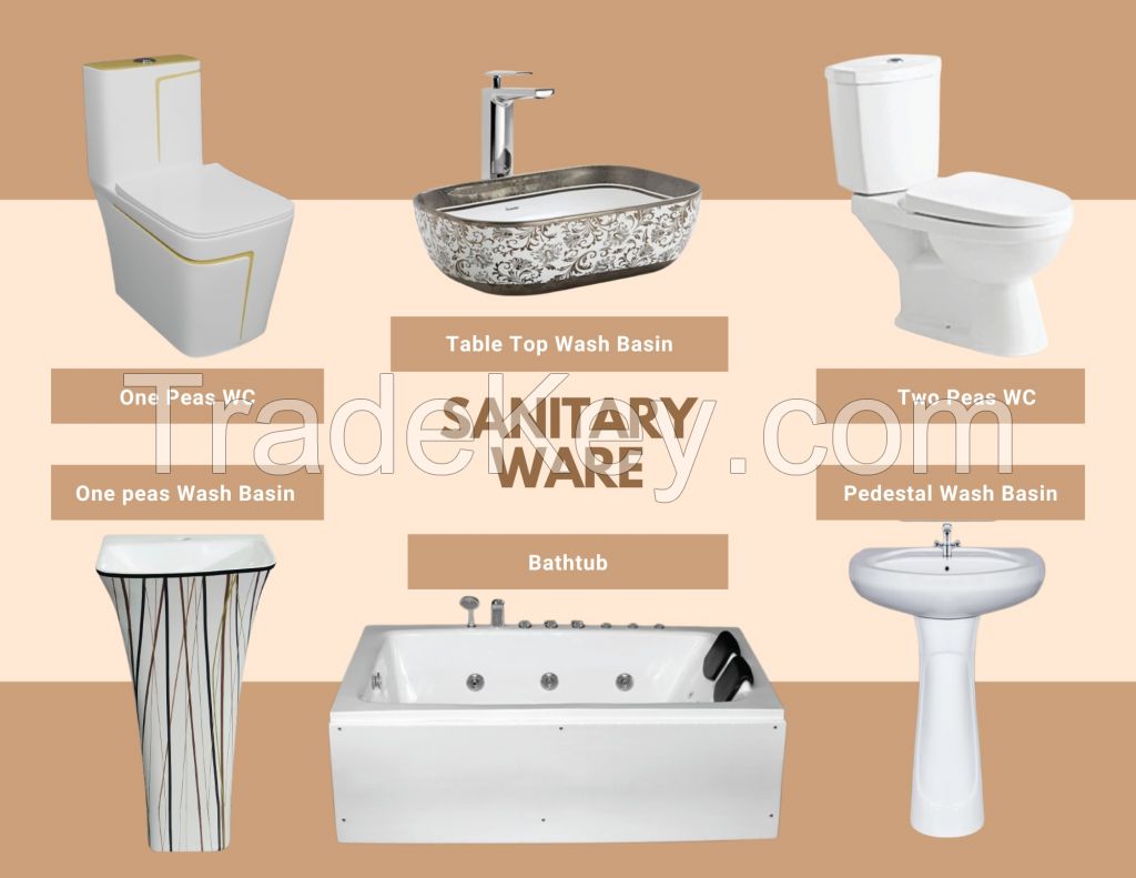 Ceramic tiles, Sanitry ware, plastic product