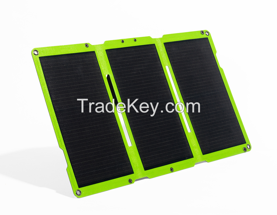  Outdoor mobile solar power supply 30W (3-fold one laminated belt bracket)