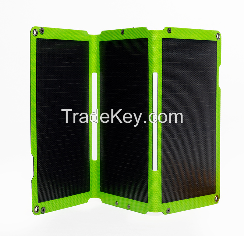  Outdoor mobile solar power supply 30W (3-fold one laminated belt bracket)