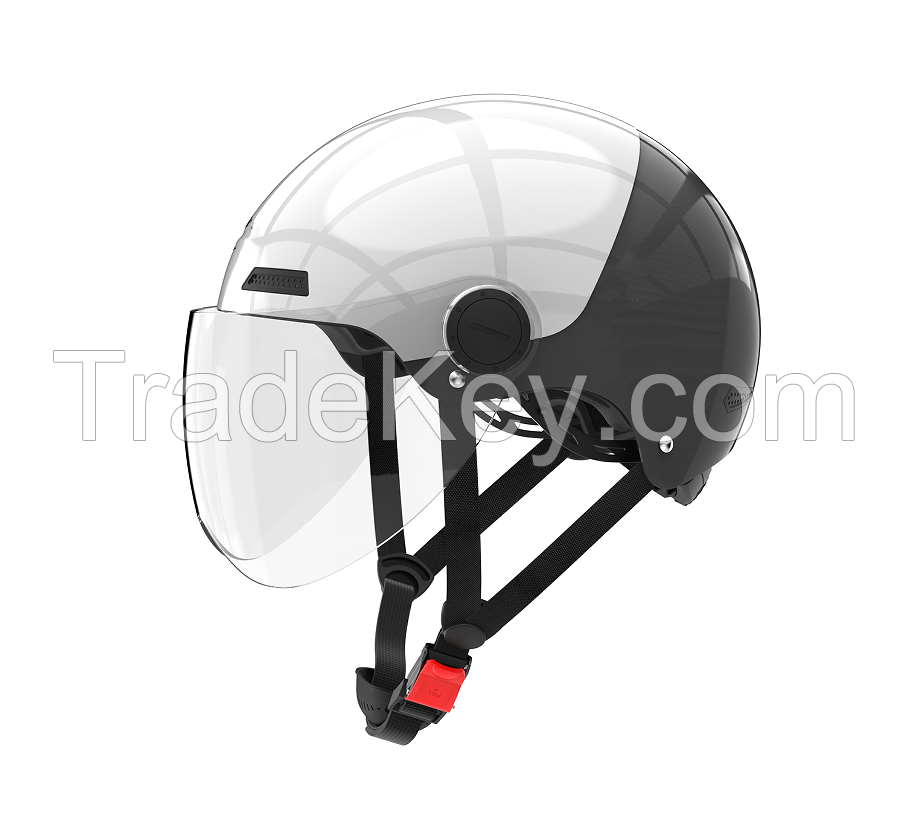 PSEH10B. Talk Bluetooth headset (half helmet + PC). Suitable for mopeds, electric bicycles, scooters, roller skating and other cycling outdoor sports.