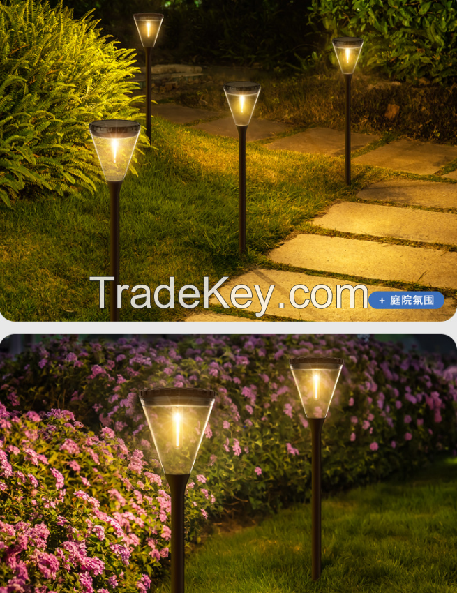 PSDS028. Solar outdoor courtyard garden with decorative light-controlled lawn lights