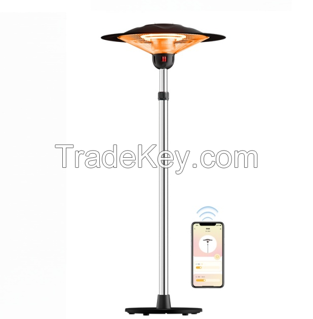 PSSF1500US.  outdoor umbrella vertical electric heater. (APP + temperature control / lifting heating furnace, 1500W suitable for indoor and outdoor)