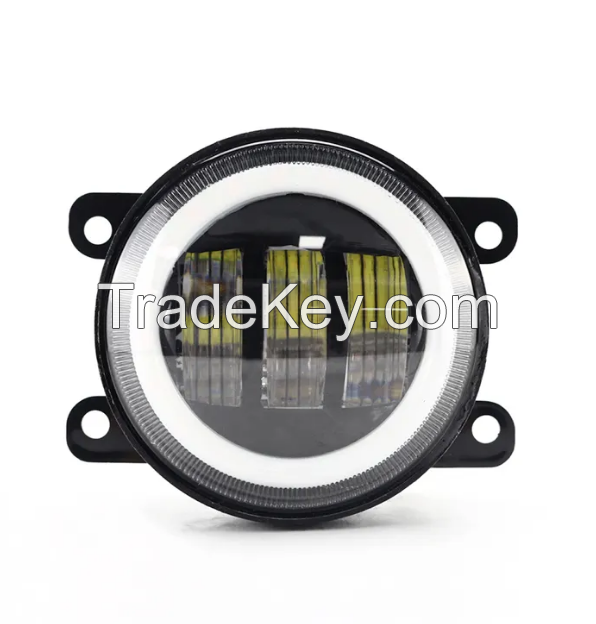 PSW0035b. LADA road car 30 Wled fog lamp. Triangle daytime turn signal warm white fog lamp LED headlights 93mm tractor engineering vehicle motorcycle modified steering auxiliary side light