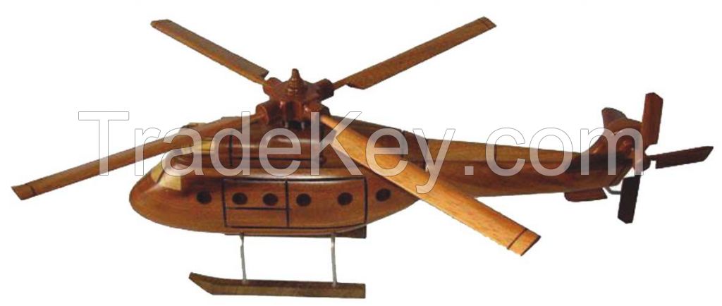 wooden helicopter