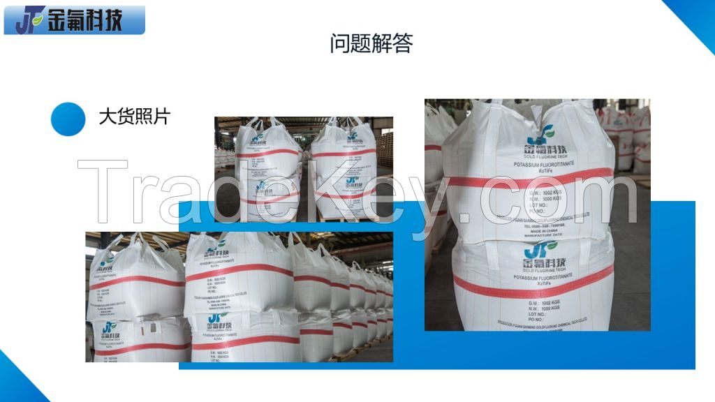 Potassium Fluoroborate, Potassium Fluorotitanate, Potassium Silicofluoride, Sodium Fluorosilicate, Sodium Fluoride, Sodium Cryolite