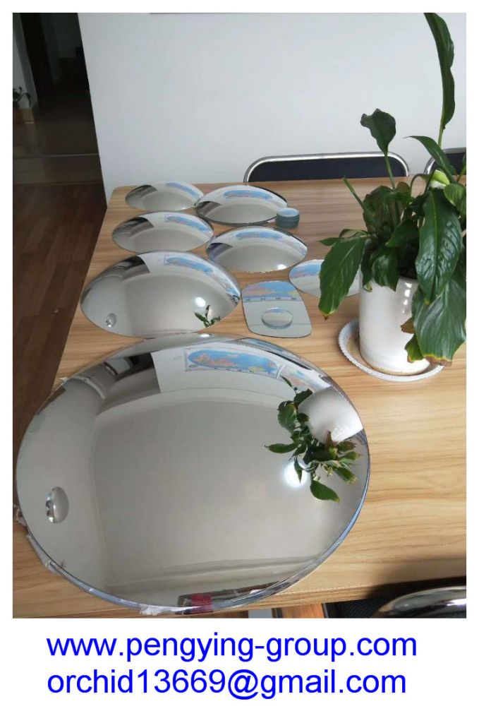 1.8mm&amp;2mm R1200 R1800 Aluminum Convex mirror glass