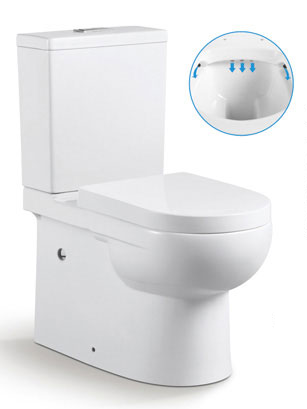 Two piece toilet