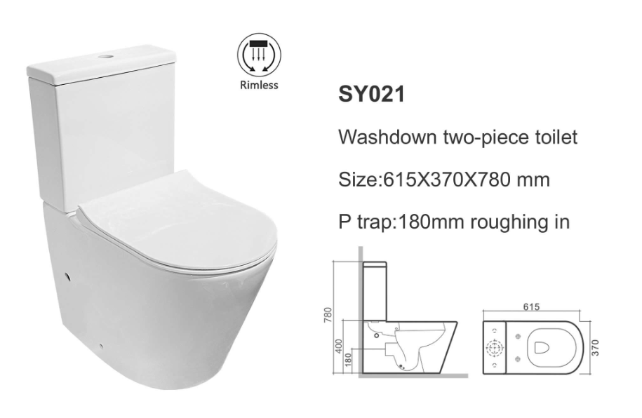 Washdown Two-piece toilet