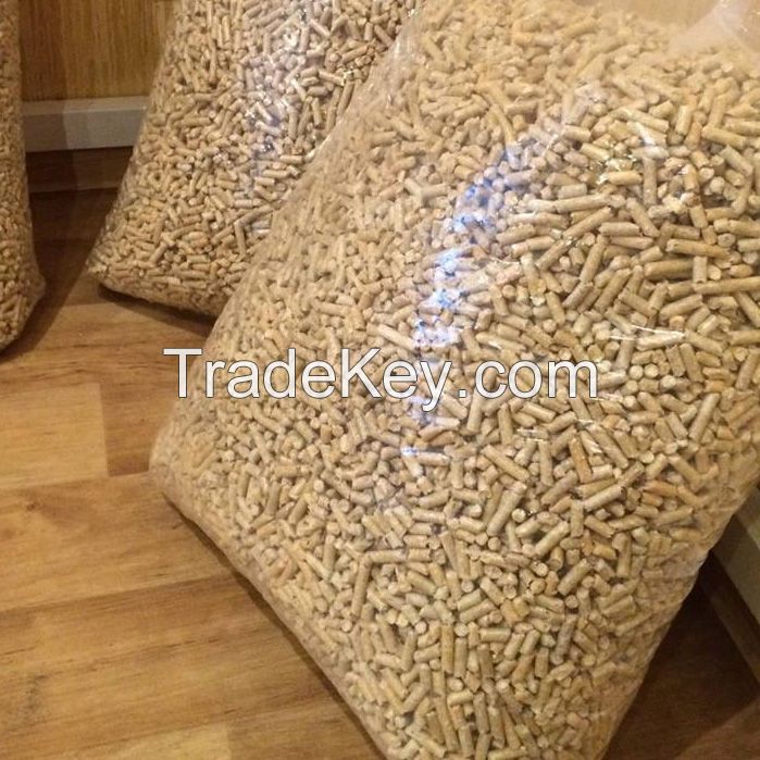 Wood Pellets , in bags of 15 kg, Thickness: 8-10mm