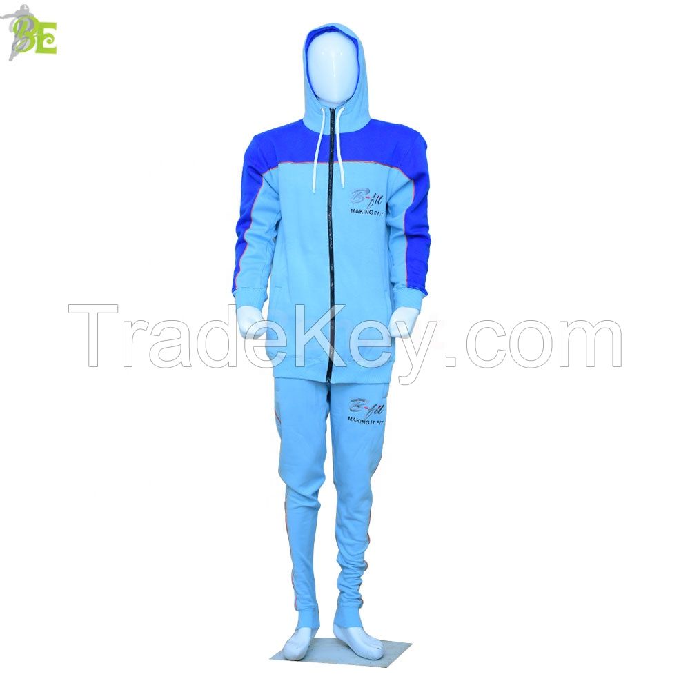 Plain Long Sleeves Sweat Suits Fashion Women Joggers Suits Feet Zip Training Jogging Wear for Men