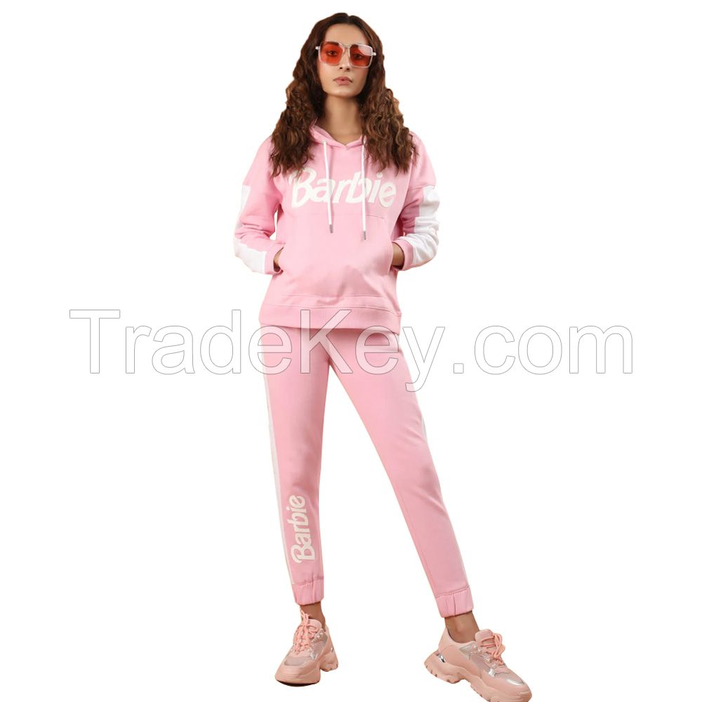 Custom Fashion Tracksuit for Women's Graphic Sweatshirt Jogging Two Piece Sweat Suits Women