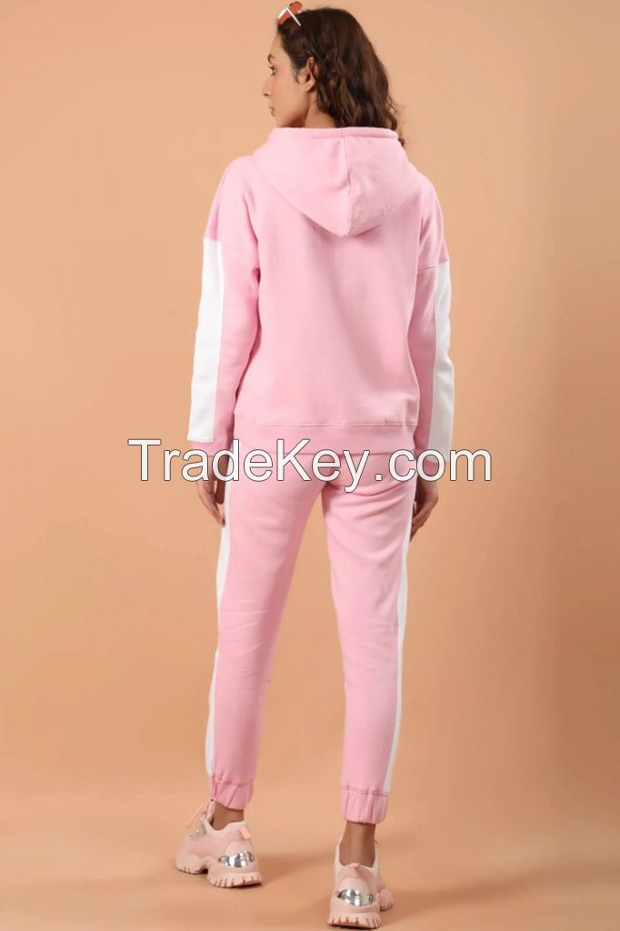 Custom Fashion Tracksuit for Women's Graphic Sweatshirt Jogging Two Piece Sweat Suits Women