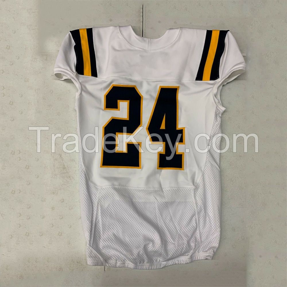 New Custom Design Football Uniform Set Sports Suit Men Sublimation Breathable American Football Clothing