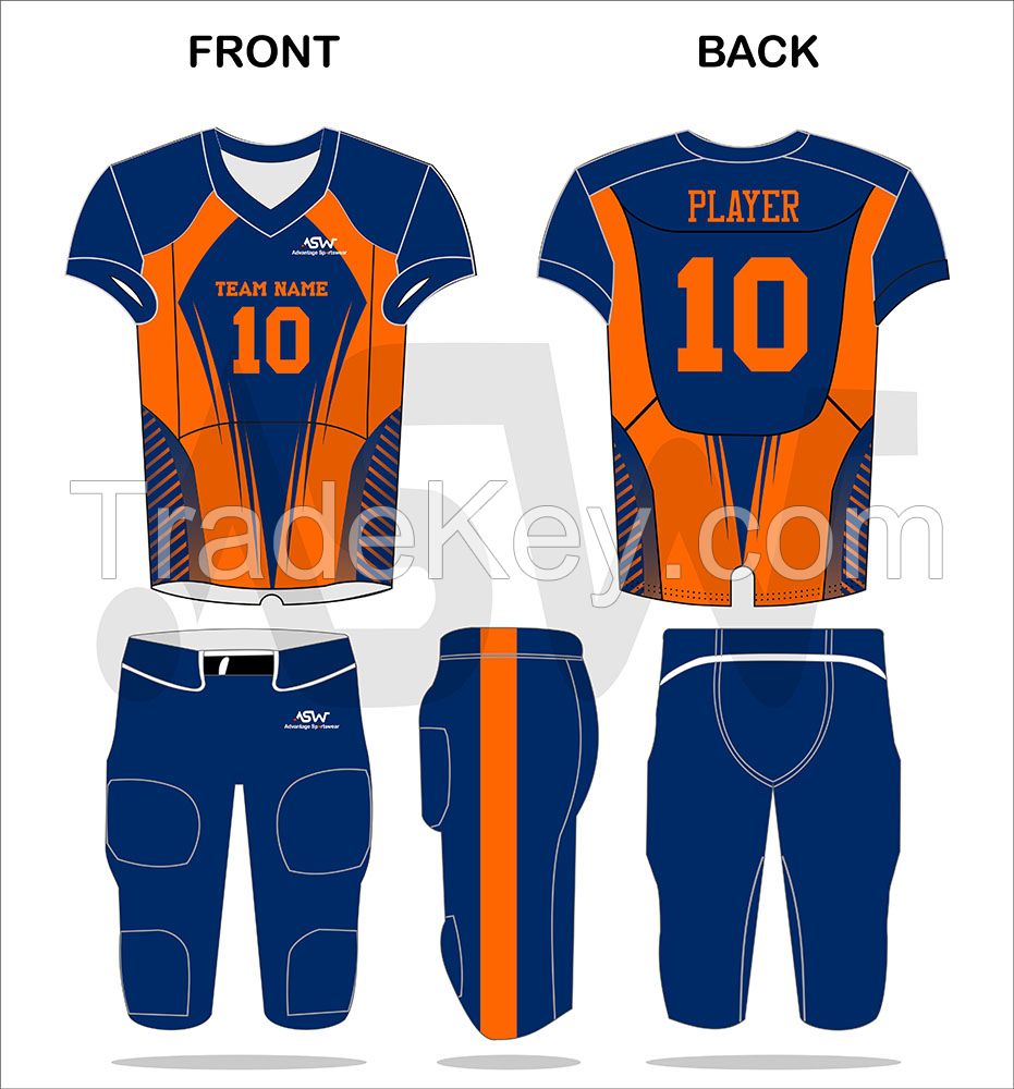 2022 latest design best quality custom sublimation american football jerseys uniform 