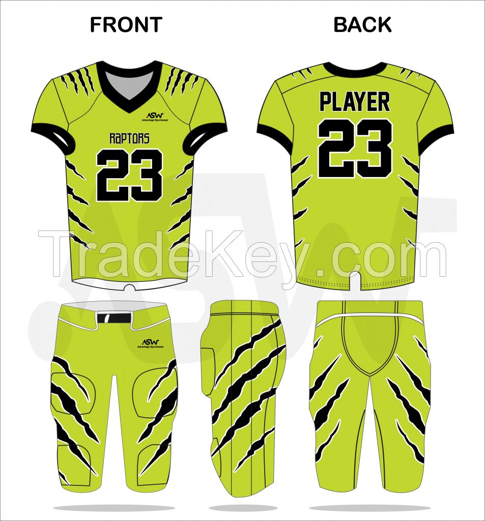 Jersey Uniform American Football Uniform Latest American Football Jerseys With Shorts For Sale Made In Pakistan