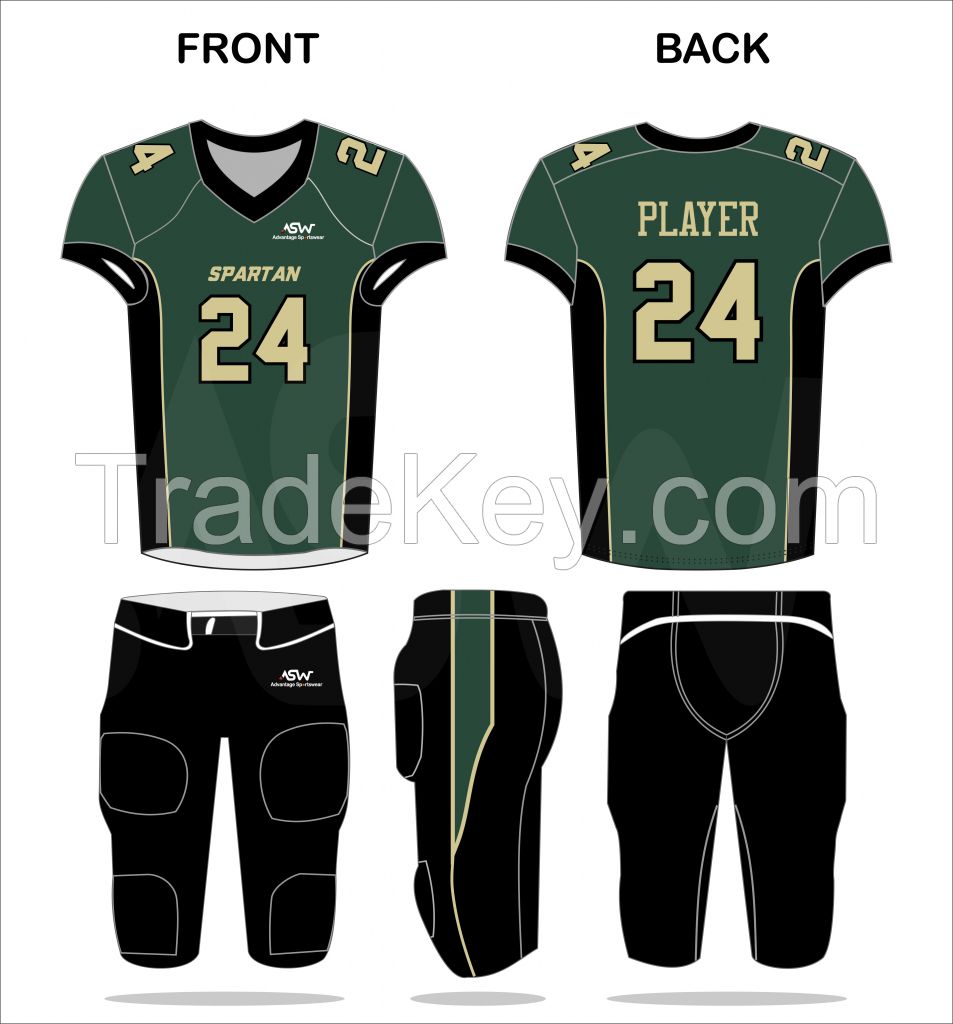 2022 Wholesale American football Uniform Football uniform Custom design American Football Kits 