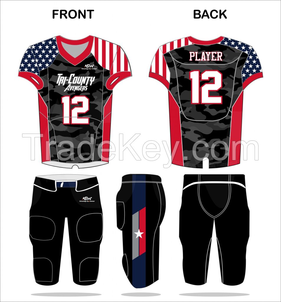 2022 custom design american football jerseys youth adult mens american football uniforms comfortable sublimation american football jersey