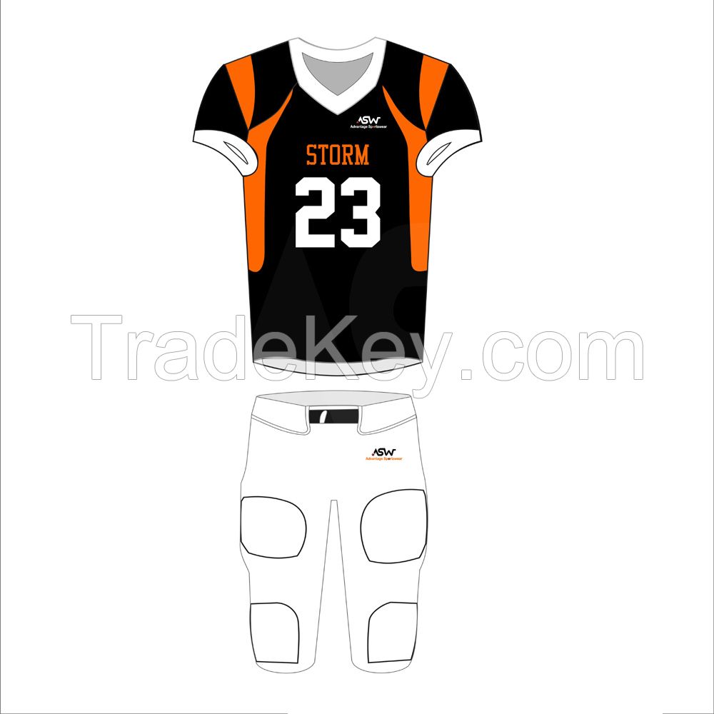 2022 custom design american football jerseys youth adult mens american football uniforms comfortable sublimation american football jersey