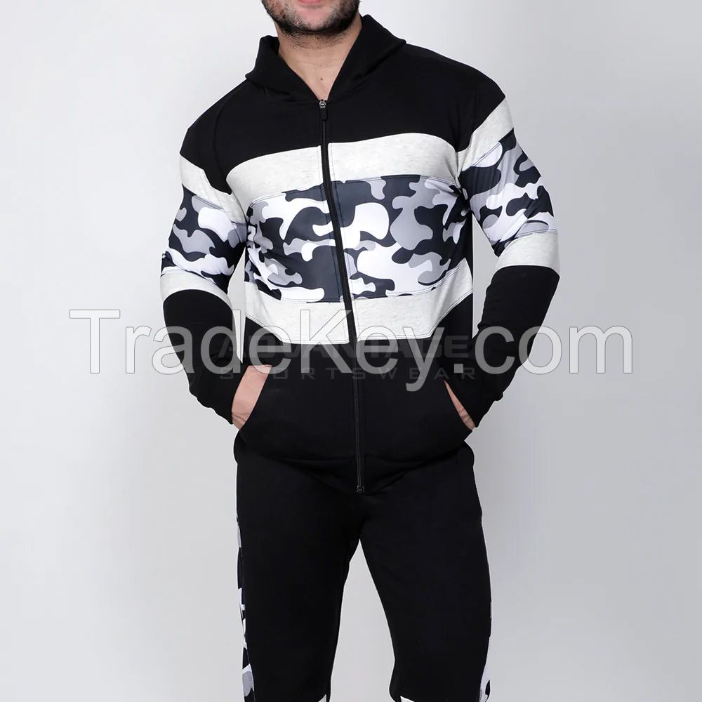 New Arrival Training Gym Track Suits Custom Jogging Wear Sets Menes Jogging Tracksuit Men Black Pants Fitness