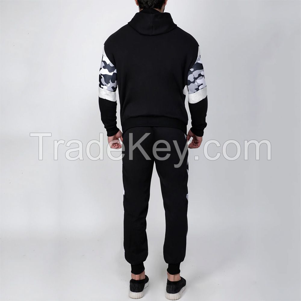 New Arrival Training Gym Track Suits Custom Jogging Wear Sets Menes Jogging Tracksuit Men Black Pants Fitness