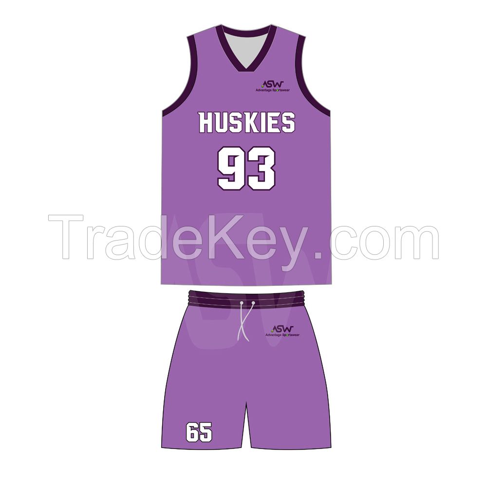 100% Polyester Best Quality Basketball Uniform Sports High Quality Custom Made New Design Basketball Uniform