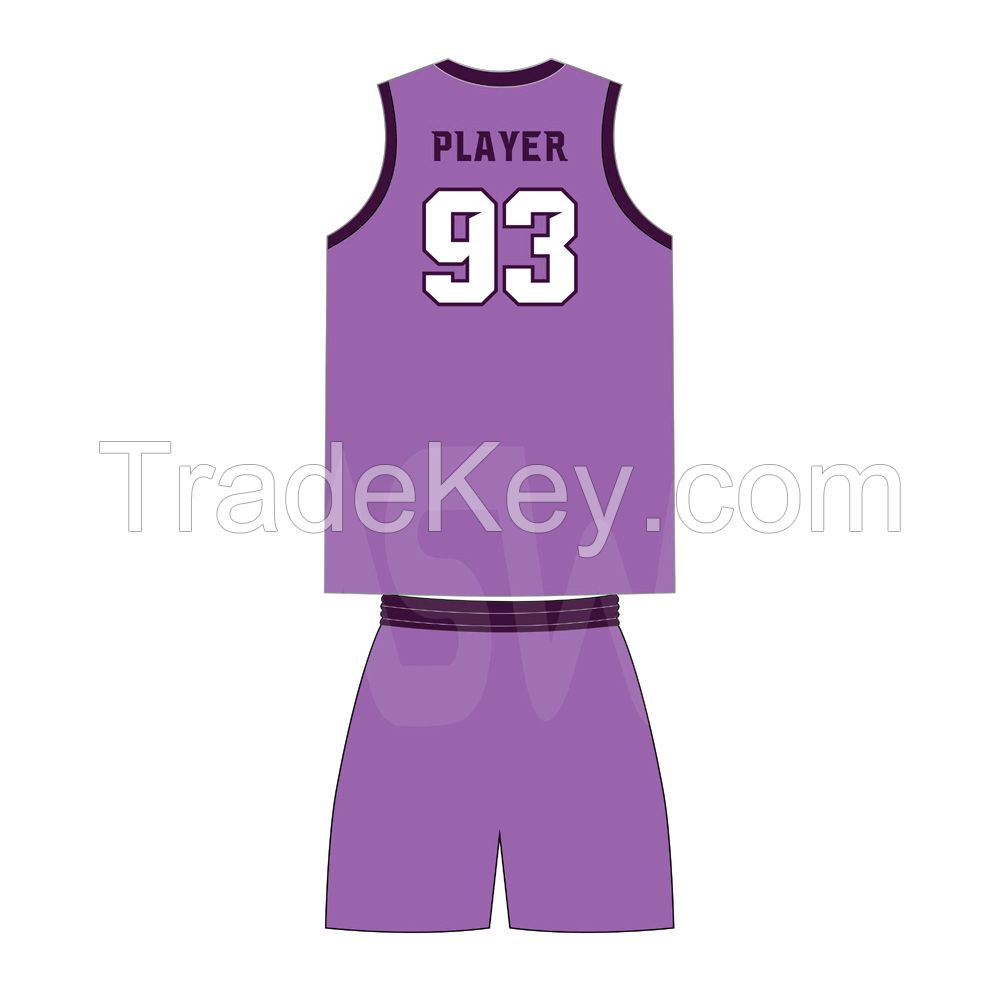 100% Polyester Best Quality Basketball Uniform Sports High Quality Custom Made New Design Basketball Uniform