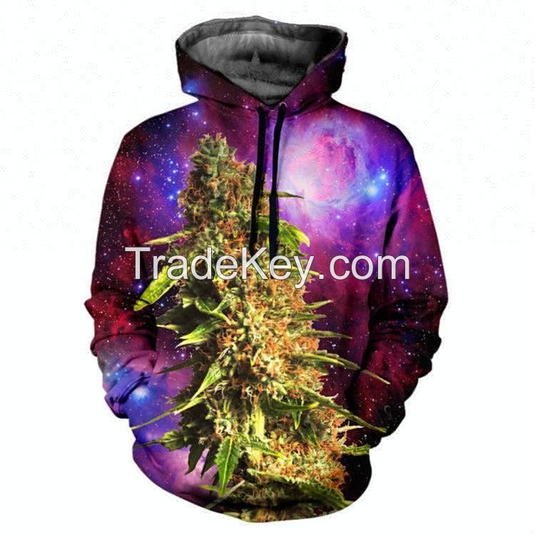 Lion printing top quality sublimation printing fleece hoodies