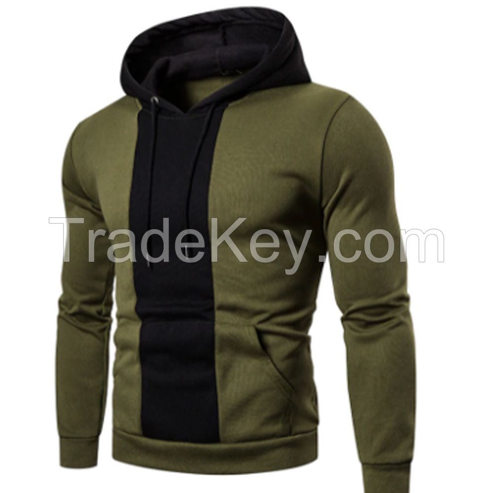 Wholesale Fleece Warm Fashion Hoodies Men's Casual Sweatshirt 100% Pure Cotton Blank Hoodies Customizable Logo Popular