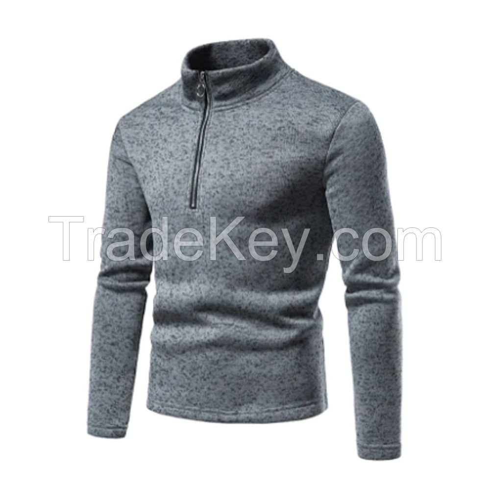 New Design Customize Logo Color Men Luxury Golf Hoodies Blank Mens Pocket Half Zipper Hoodies