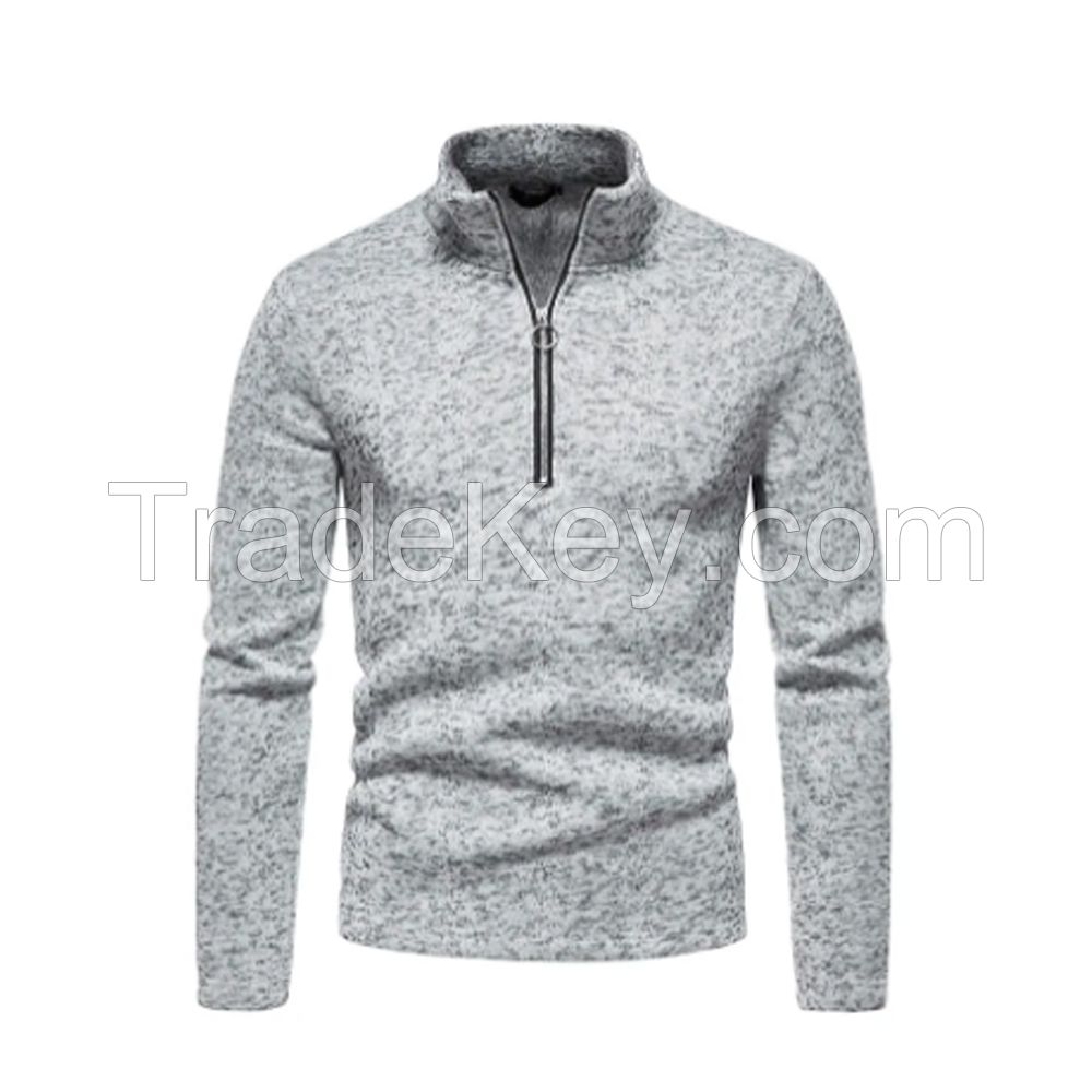 New Design Customize Logo Color Men Luxury Golf Hoodies Blank Mens Pocket Half Zipper Hoodies