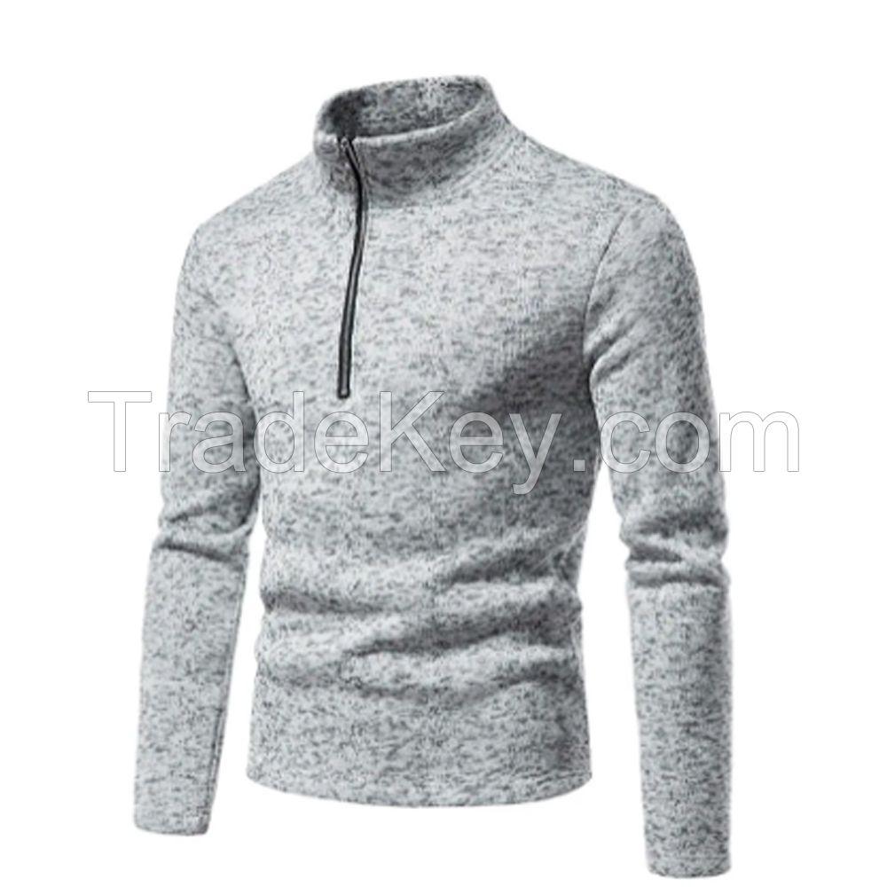 New Design Customize Logo Color Men Luxury Golf Hoodies Blank Mens Pocket Half Zipper Hoodies