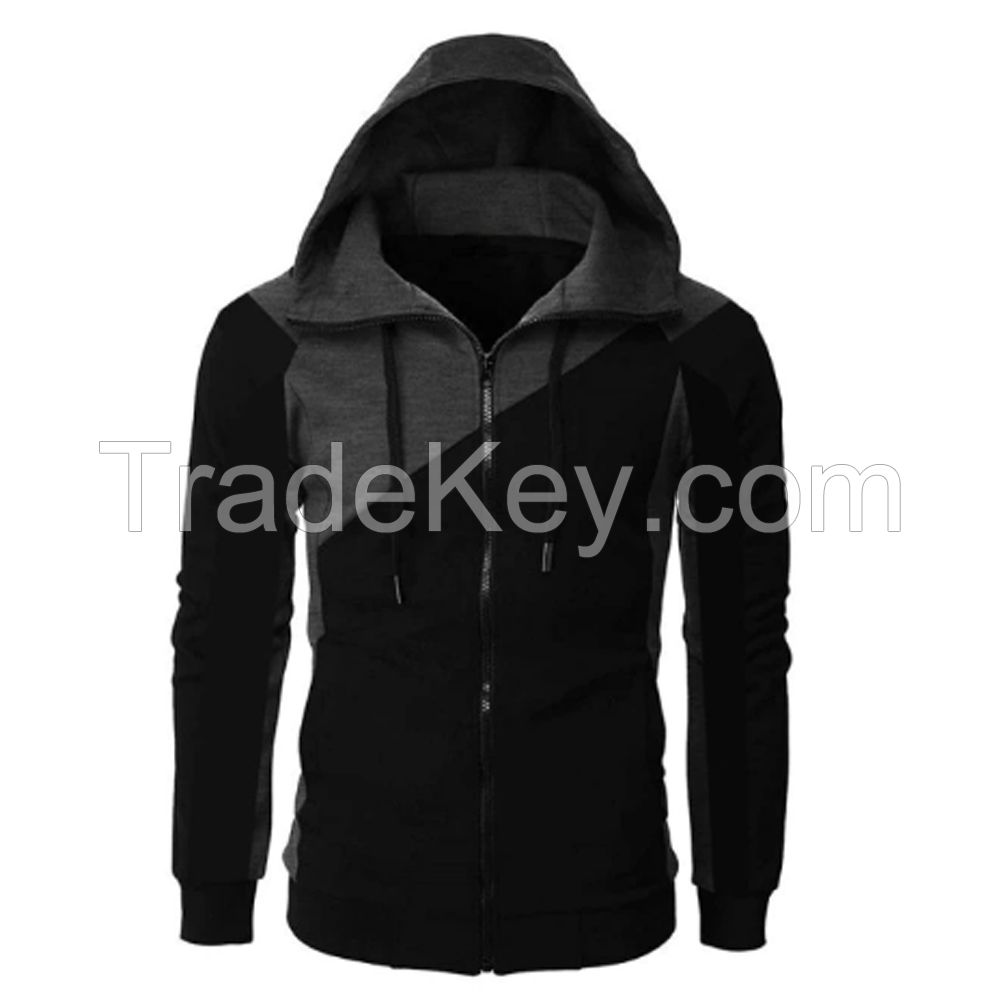 Wholesale Fleece Warm Fashion Hoodie Men's Casual Sweatshirt 100% Pure Cotton Blank Hoodies 