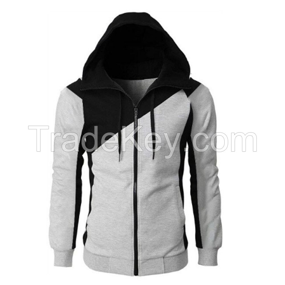 Wholesale Fleece Warm Fashion Hoodie Men's Casual Sweatshirt 100% Pure Cotton Blank Hoodies 