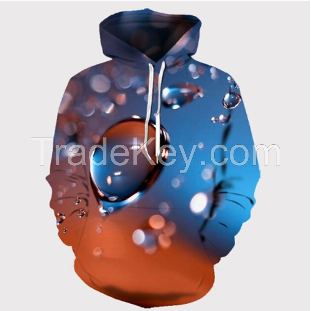 Custom Sublimation 3d Print Men Hoodies Fashion Designer Hoodies Sweatshirt 