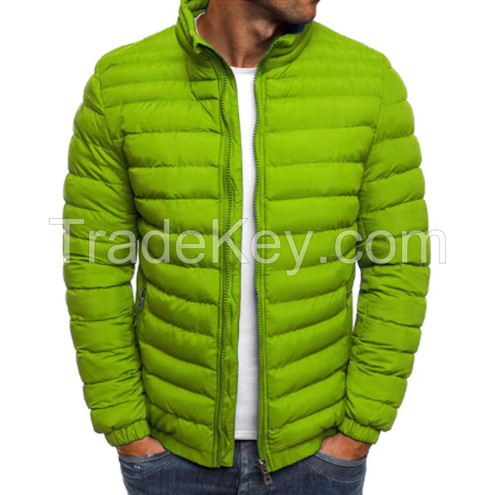 Winter Outdoor Plus Size Puffer Jacket Goose Down Padded Quilted Bubble Jacket Men