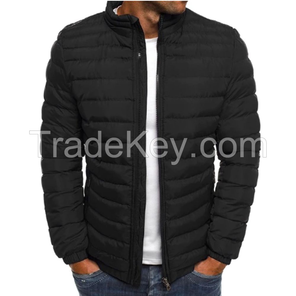 Winter Outdoor Plus Size Puffer Jacket Goose Down Padded Quilted Bubble Jacket Men