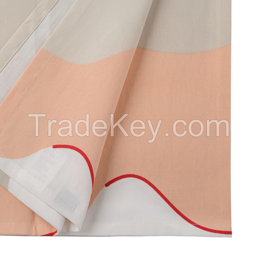 Cotton tablecloth with an author&#039;s print, beige, collection Freak Fruit