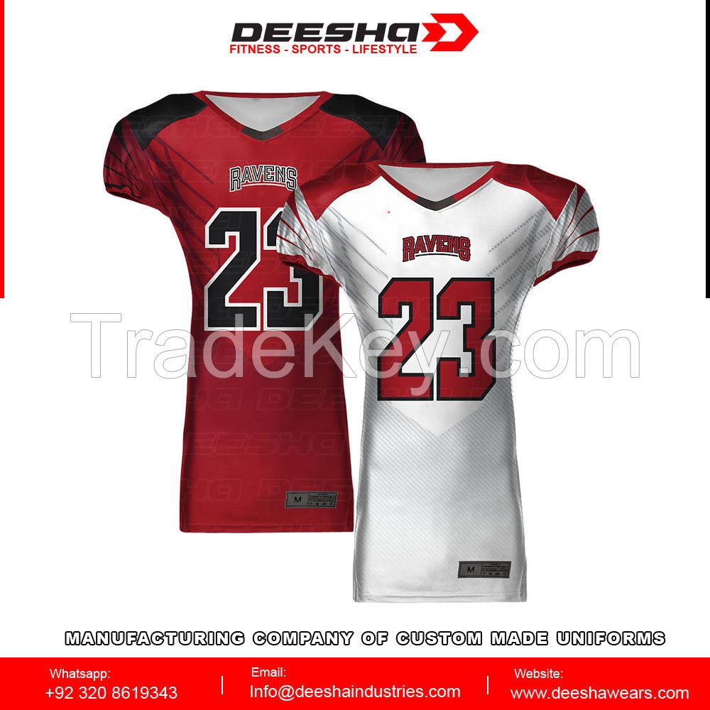 Sublimation American football Reversible jerseys panel