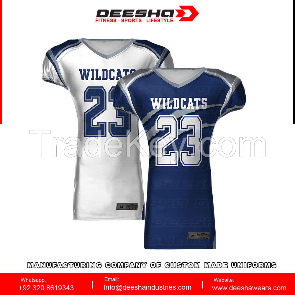 Sublimation American football Reversible jerseys panel