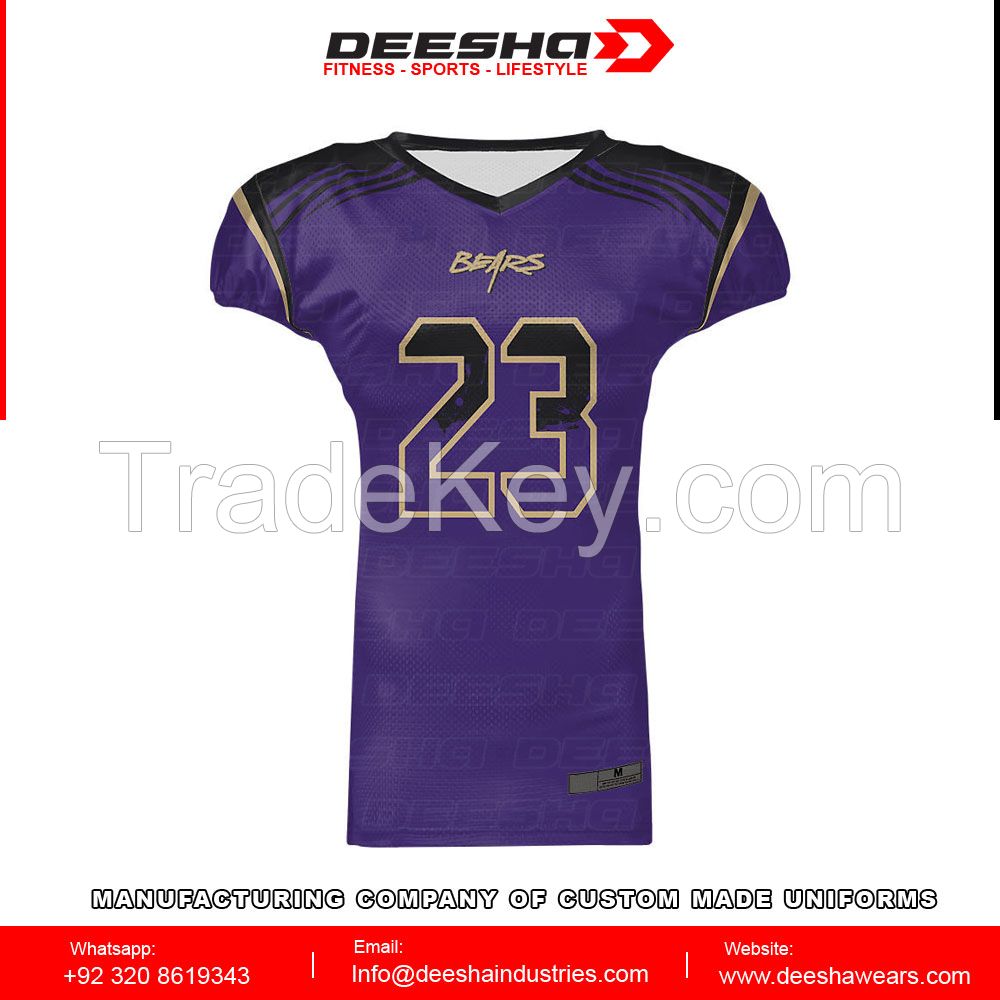 Sublimation American football Reversible jerseys panel