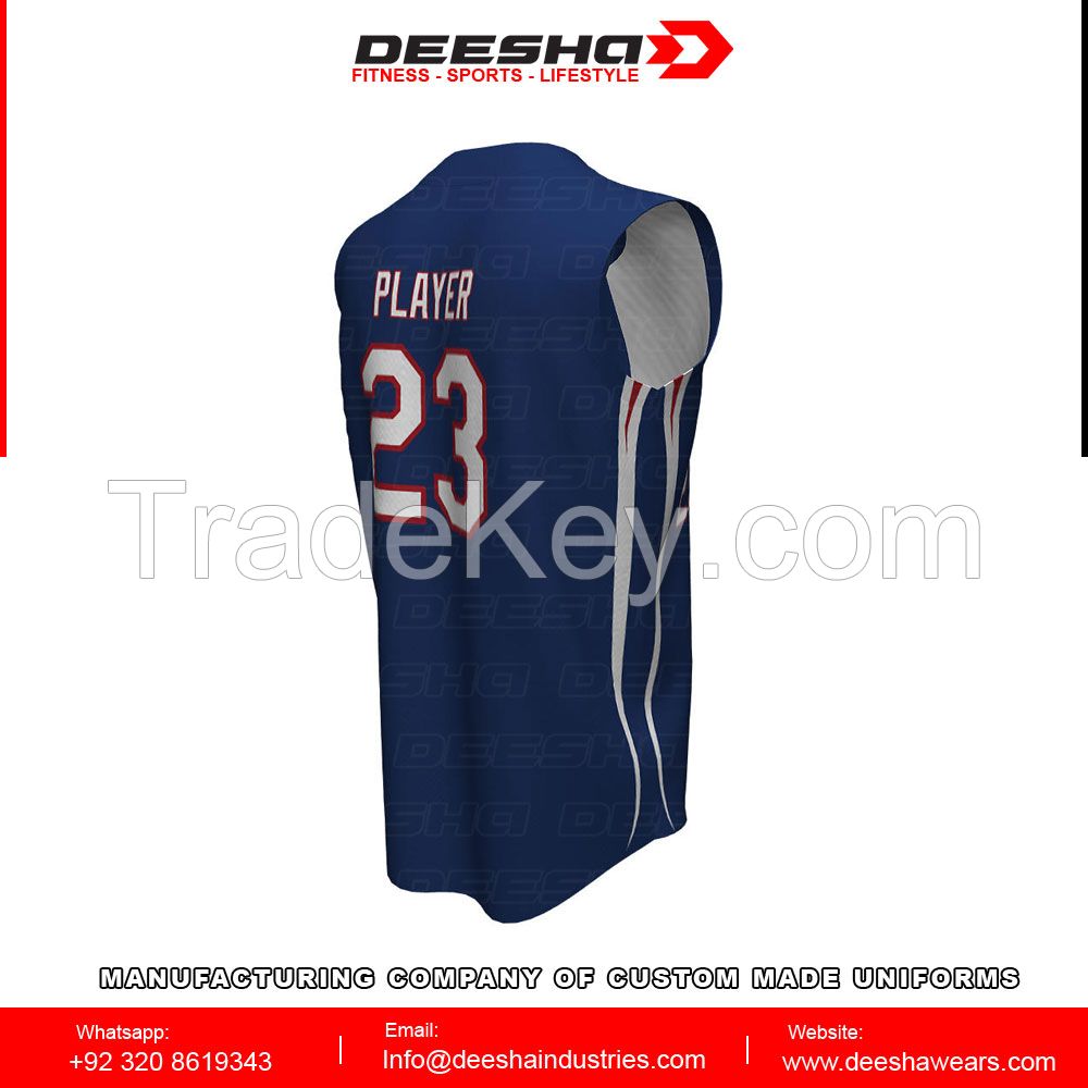 Sublimation baseball sleeveless jerseys