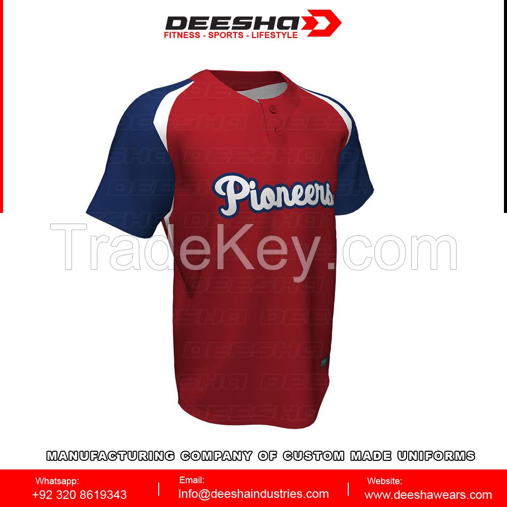 Baseball short sleeve Sublimated Jersey