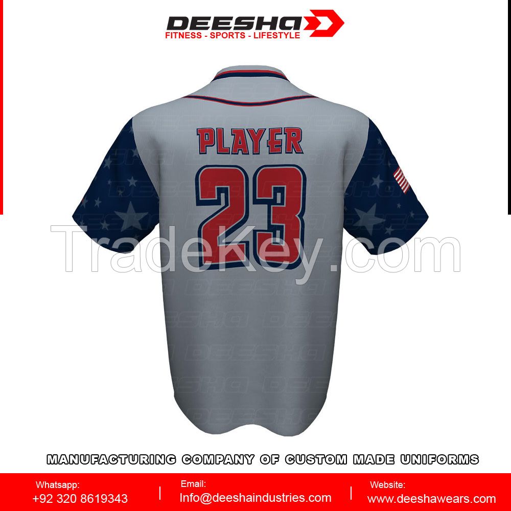 Baseball short sleeve Sublimated Jersey