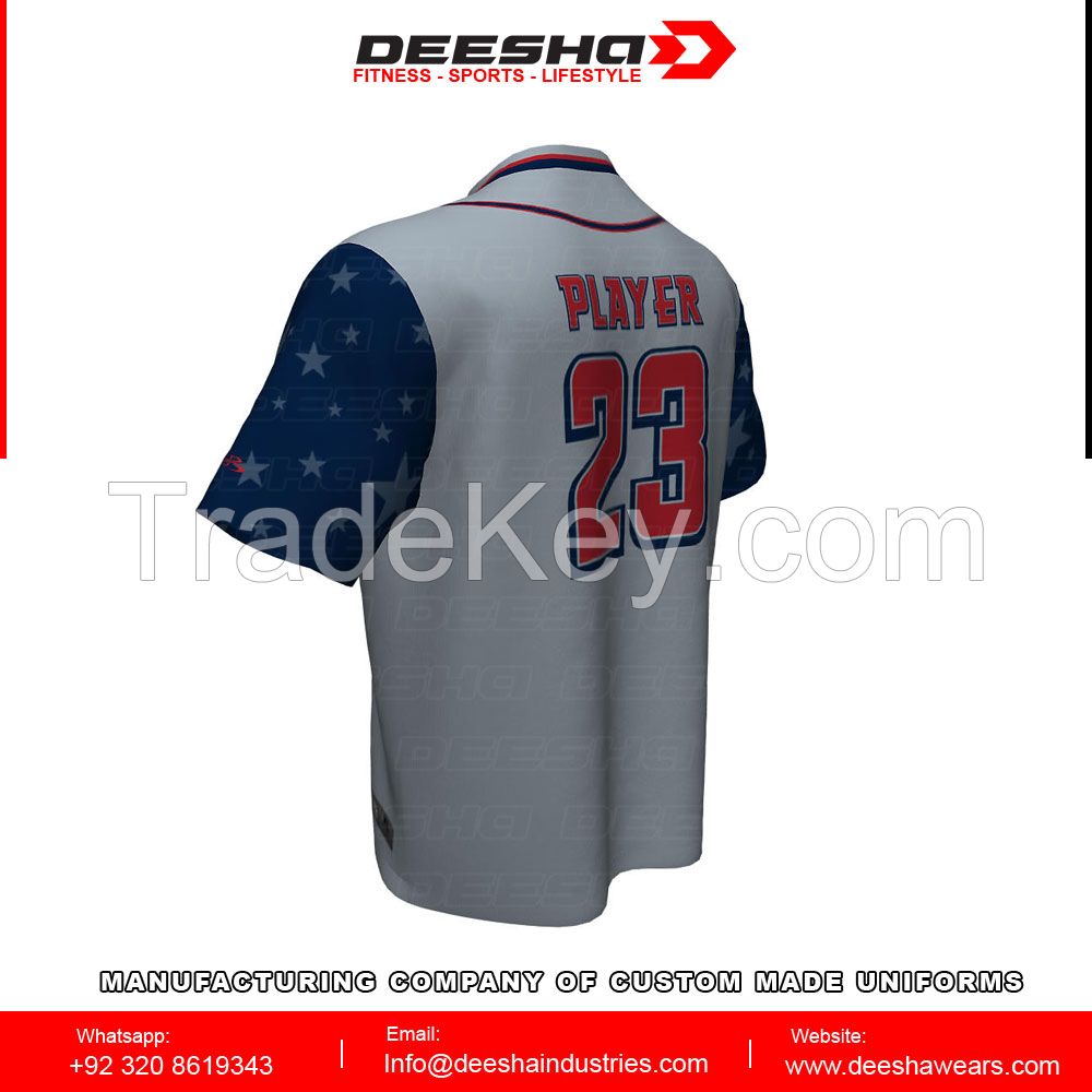 Baseball short sleeve Sublimated Jersey