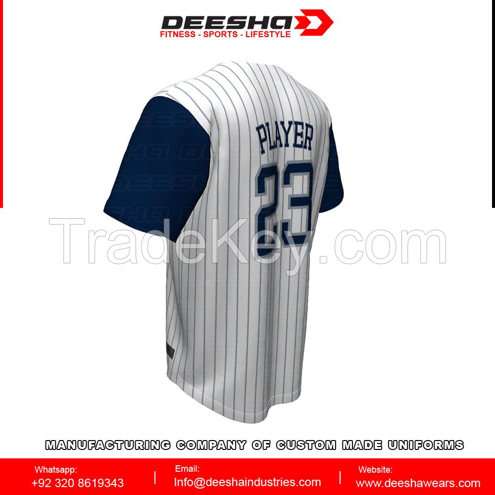 Men Baseball Jersey Full Button